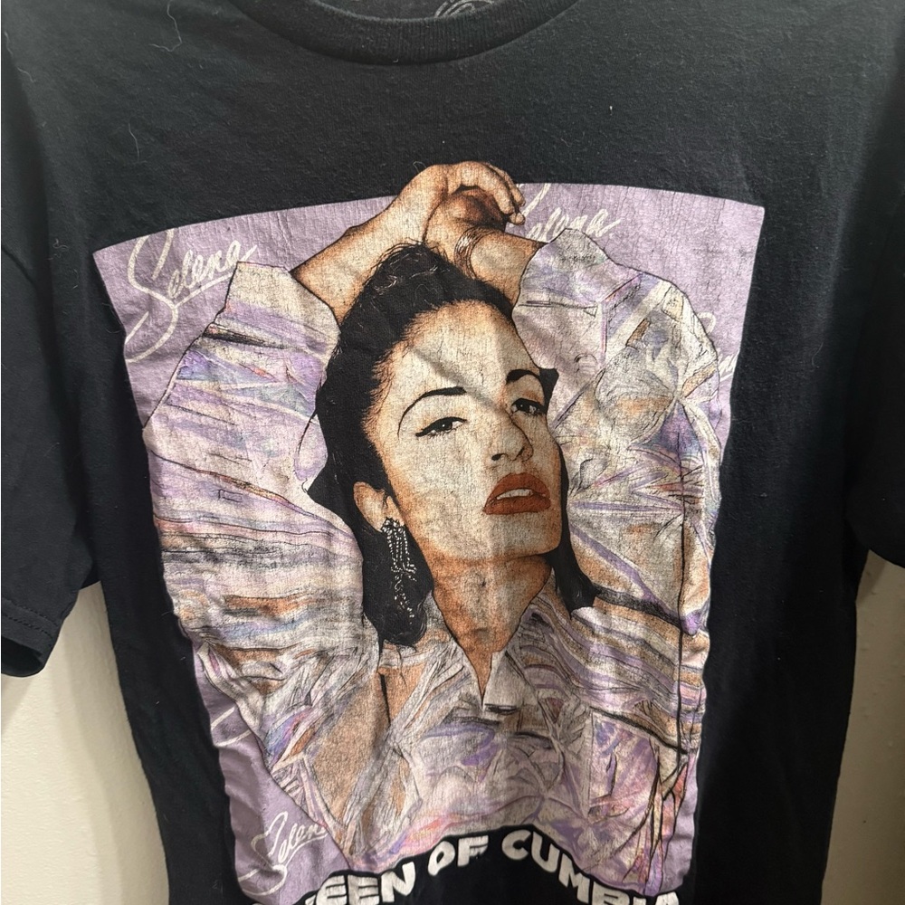 Black T-Shirt with Iconic Graphic Print